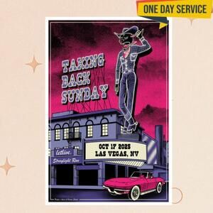 Taking Back Sunday Las Vegas Nv 10 17 25 Event Poster